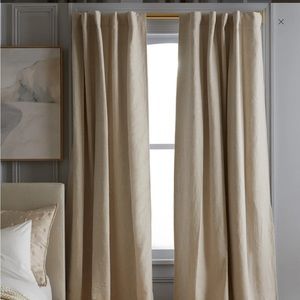 Quince European Linen Blackout Curtain Panels